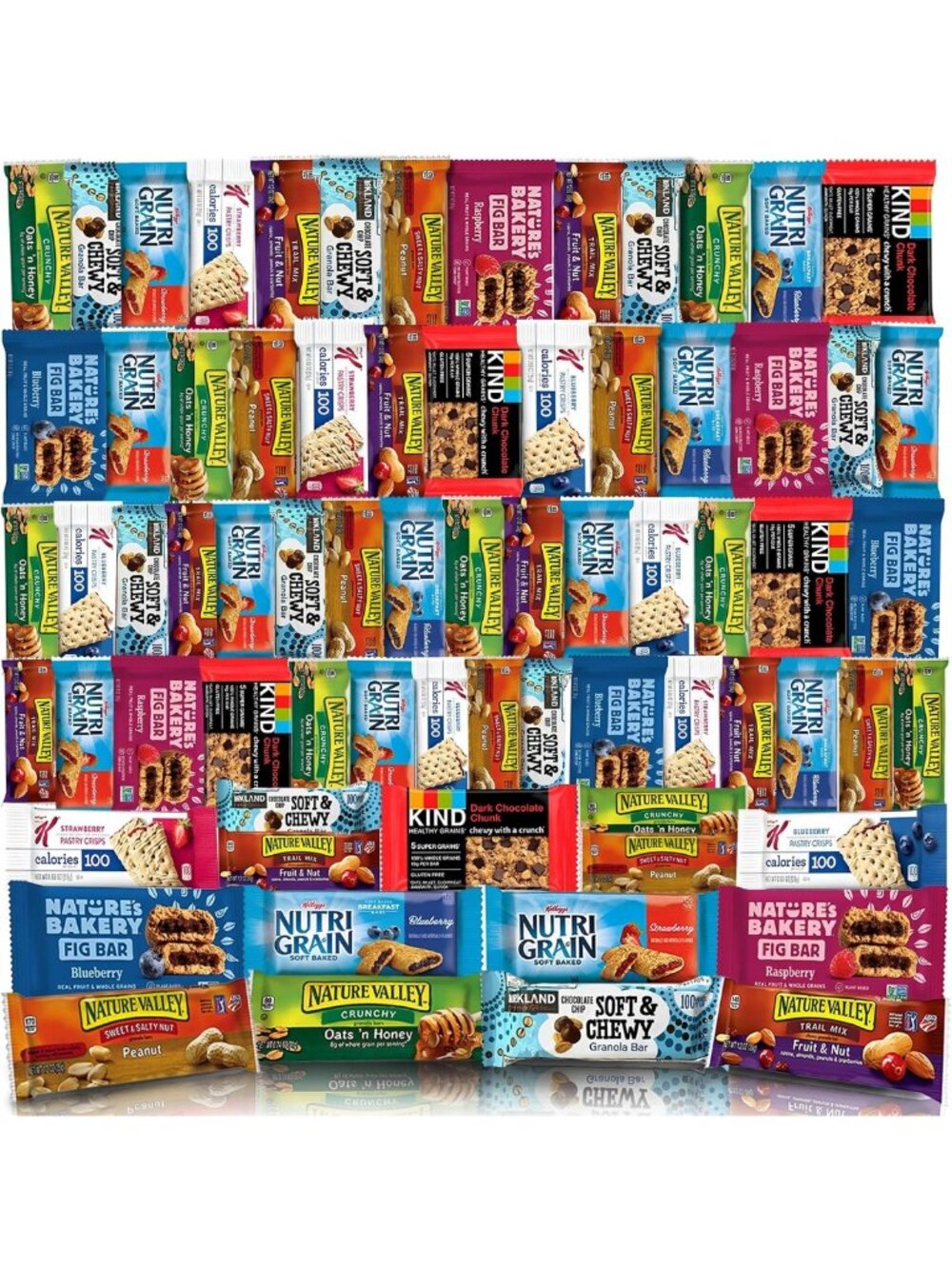 Healthy Mixed Snack Box - 66 Count Variety Pack | Granola Bars & Grab-and-Go
